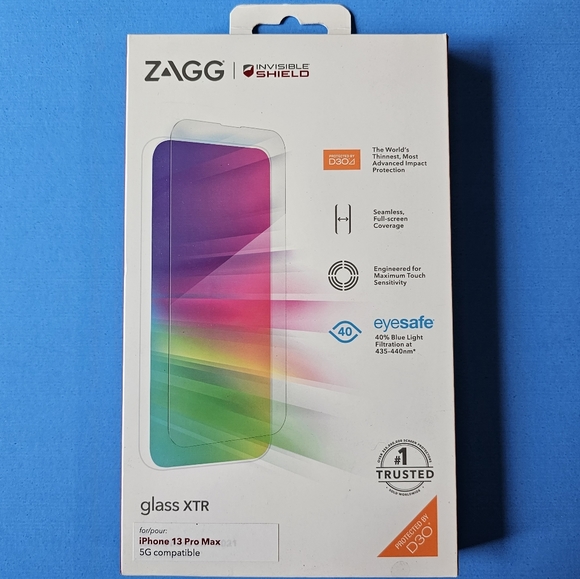 iPhone 13 Pro Max - ZAGG Glass XTR Screen Protector - Picture 3 of 3